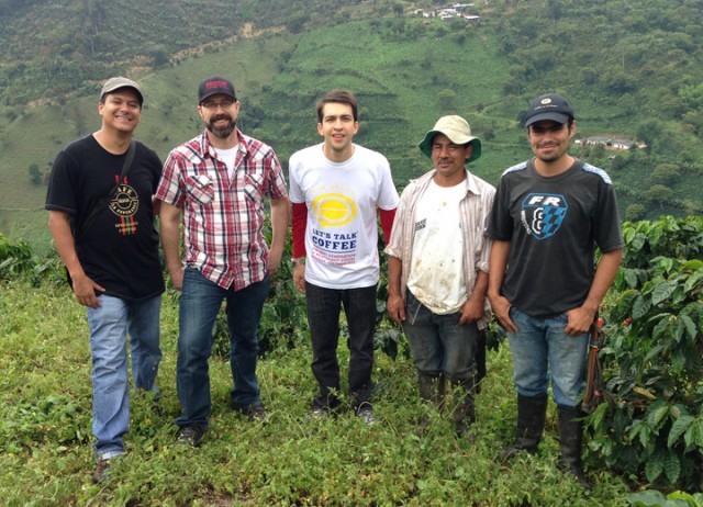 Ted (second, left) and the team. [Equator Coffees]
