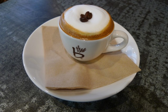 Cappuccino at Caffe Bene.