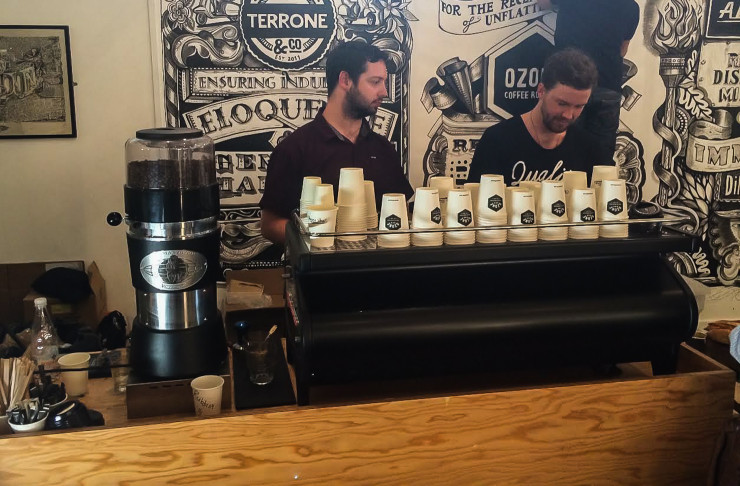DesignJunction London Coffee-La Marzocco stand 1