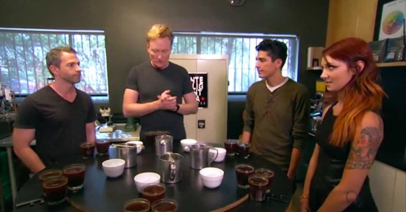 Utilfreds foretrække progressiv Conan O'Brien Gets A Coffee Schooling At Intelligentsia