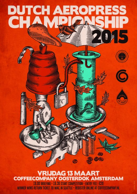 The Dutch Aeropress Competition poster.