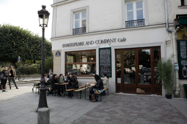 shakespeare and company paris literary cafe bookstore books cafe lomi coffee sprudge
