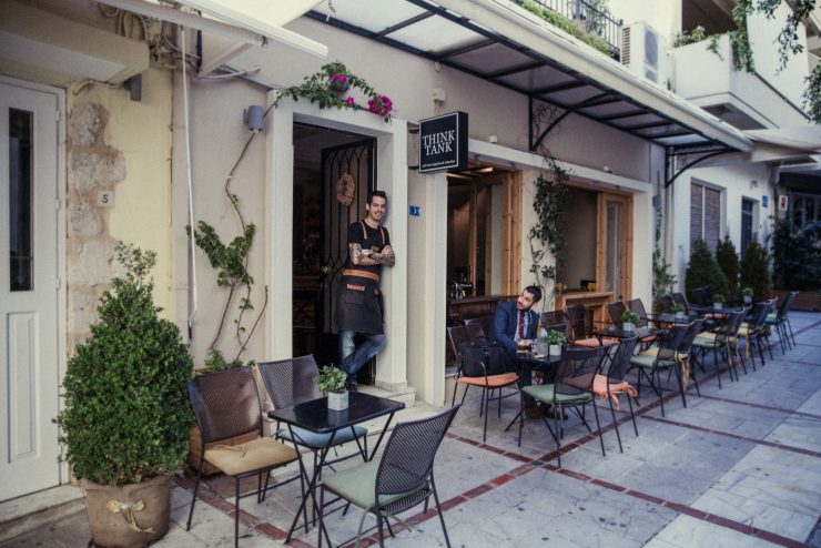 think tank 3rd third wave espresso cafe wine bar crete greece coffee sprudge
