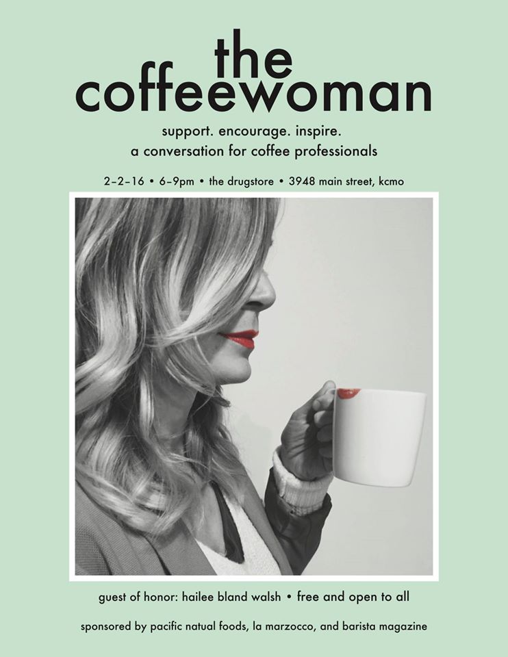 the coffeewoman poster promotion kansas city