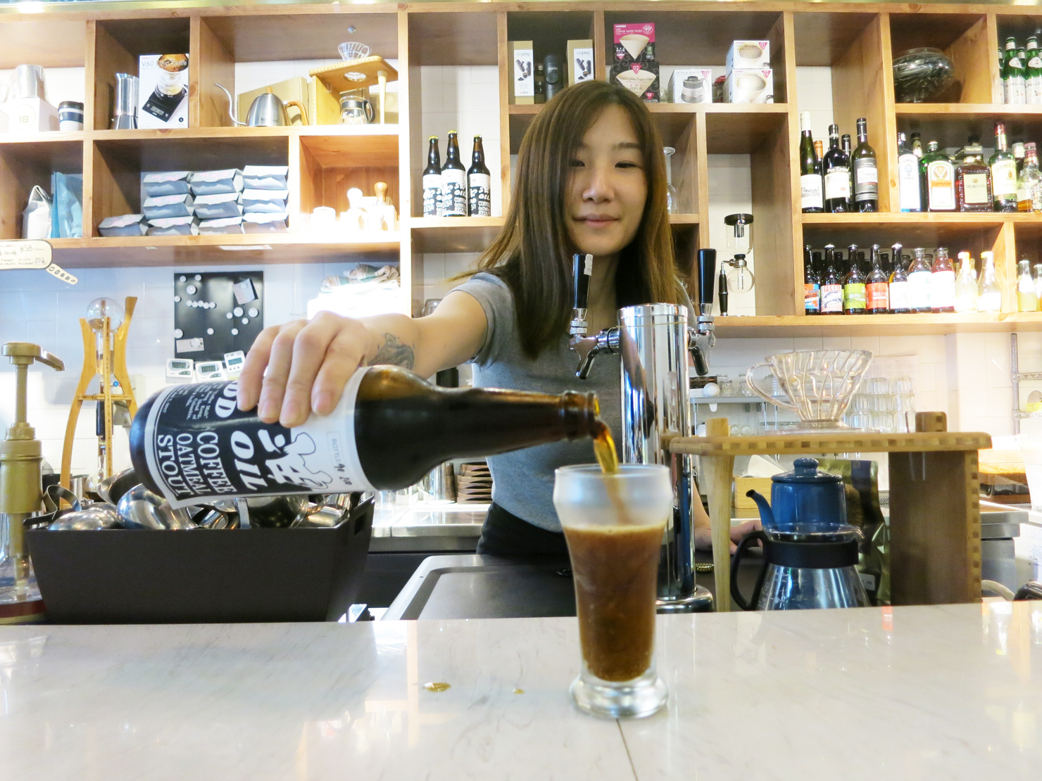 young master ales 18 grams specialty coffee oatmeal stout add oil beer hong kong sprudge