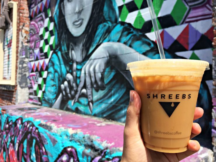 shreebs coffee shipping container los angeles arts district downtown pour-over yoga cafe sprudge