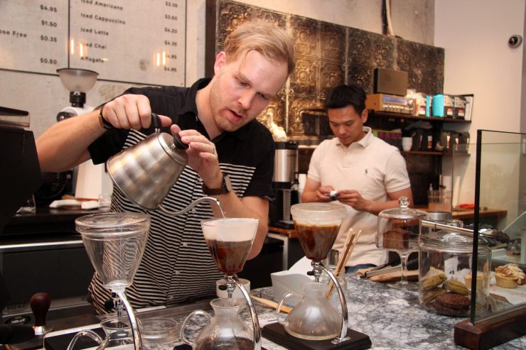 arvo coffee distillery district toronto canada phil and sebastian roasters transcend australian style cafe sprudge