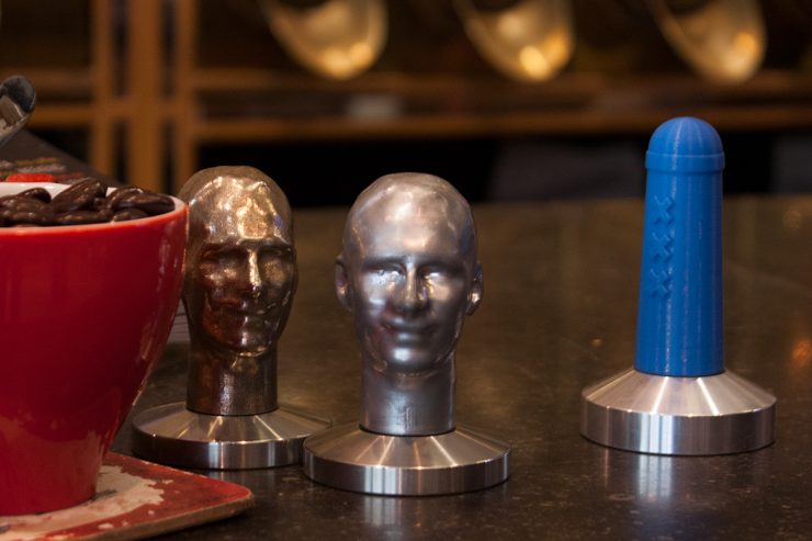 3D head tamper antwerp belgium local makers simon lévelt coffee cafe sprudge