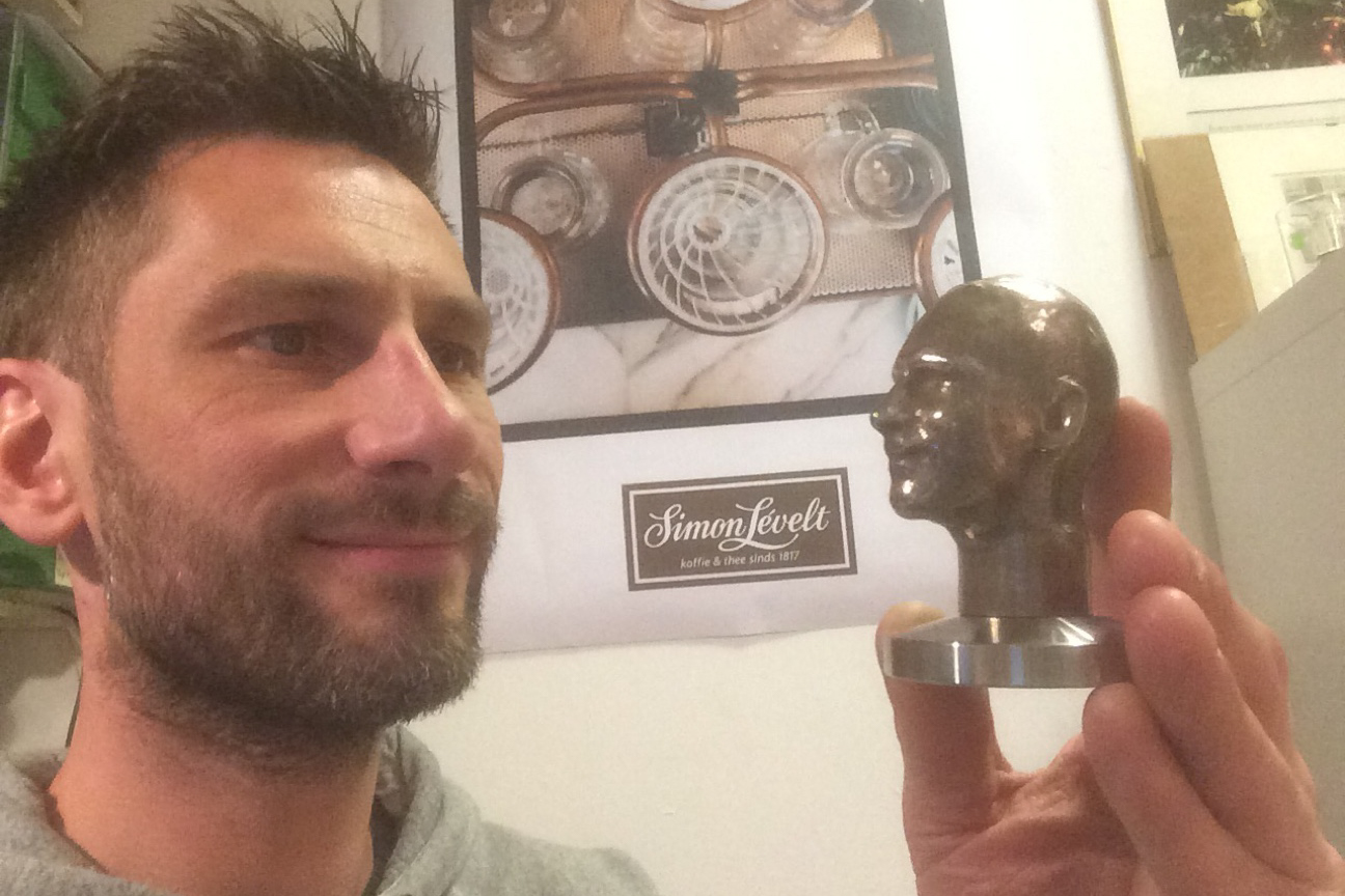 3D head tamper antwerp belgium local makers simon lévelt coffee cafe sprudge