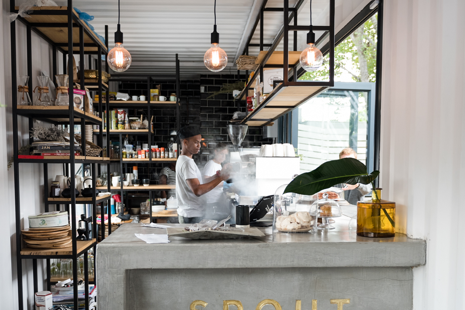 Spout Coffee A Modern Container Coffee Shop In Pretoria Sprudge Coffee