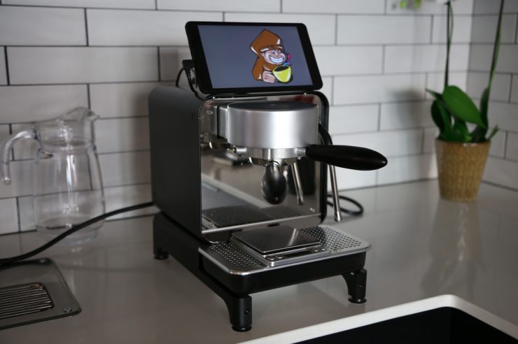 Decent Espresso beta machine at the Sprudge HQ.
