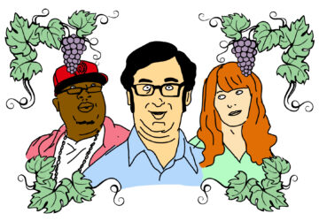 drawing wine celebrities