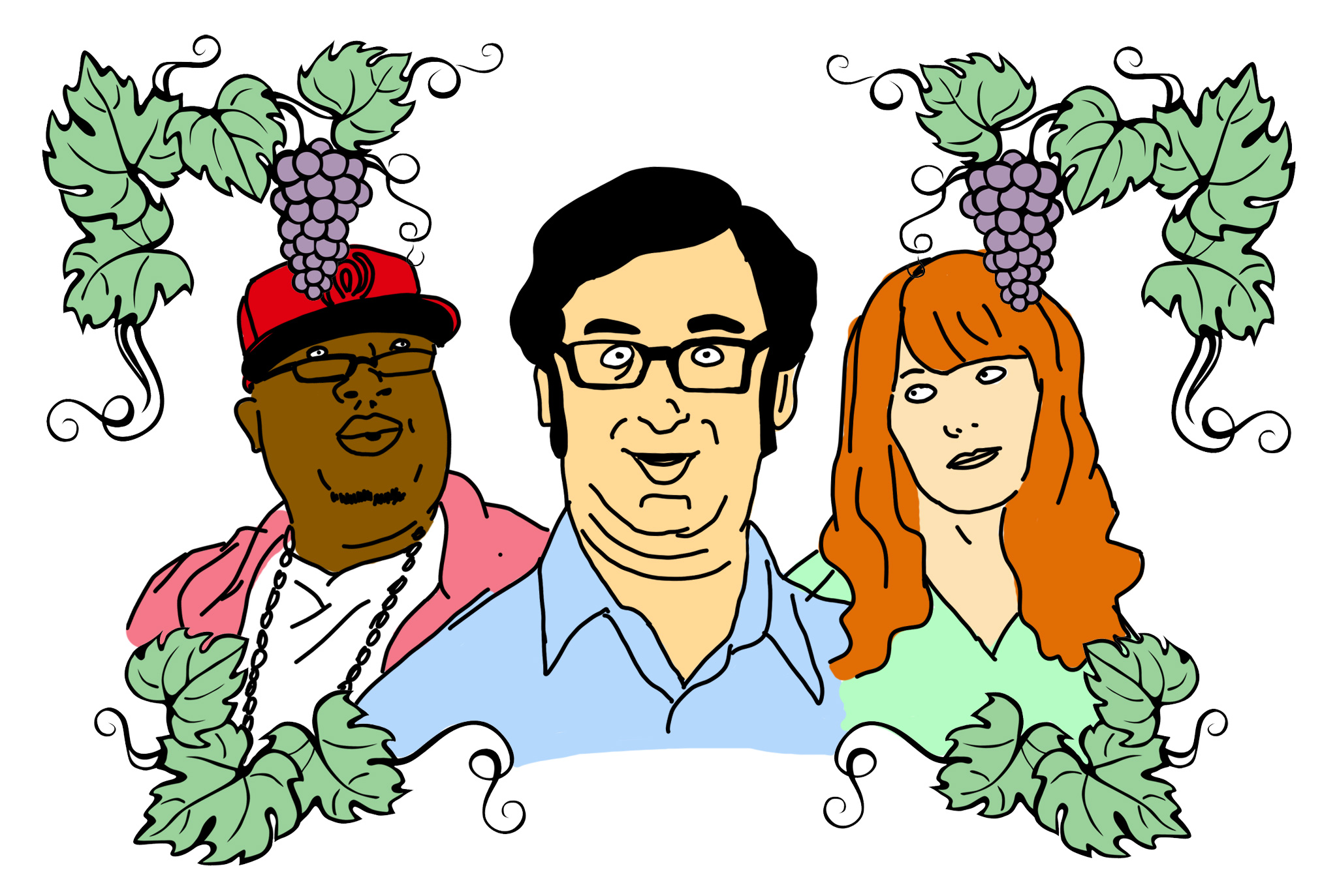 drawing wine celebrities