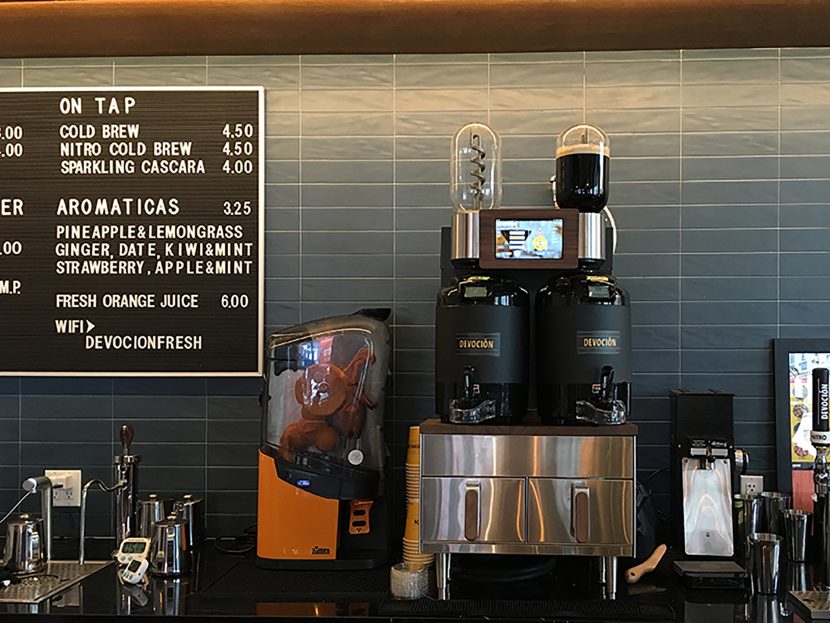 A Look At Voga Coffee’s Ground Control Brewer At Devocíon In Brooklyn