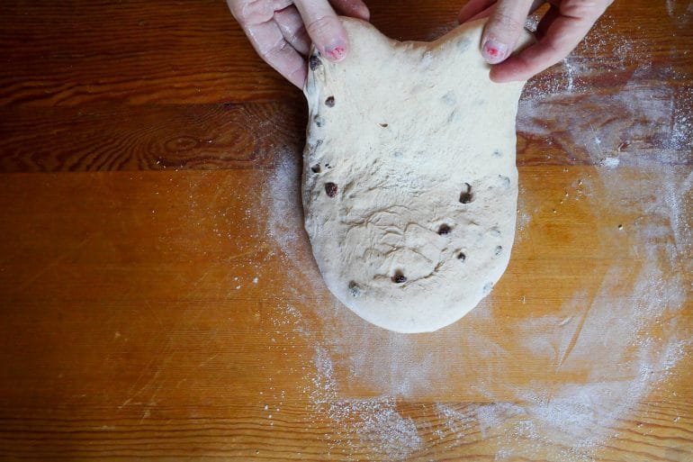 Cascara Currant Sourdough Final Shape 2