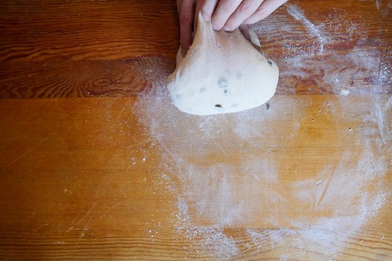 Cascara Currant Sourdough Final Shape 6