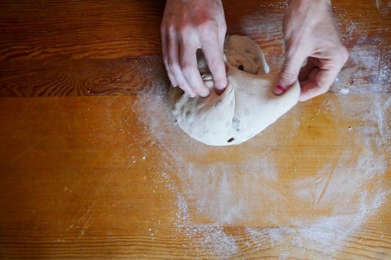 Cascara Currant Sourdough Final Shape 7