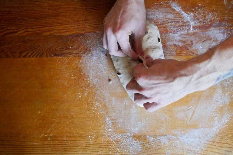 Cascara Currant Sourdough Final Shape 8