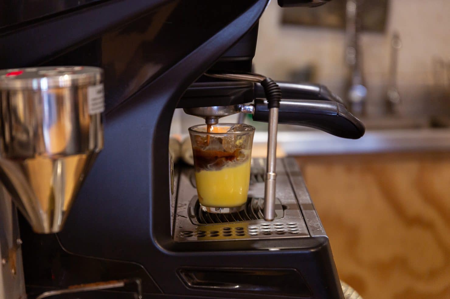 Juamilton By Terrible Juan Glass Of Rompope On The Espresso Machine Denisse Valentin