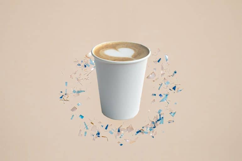 Microplastics Paper Cup