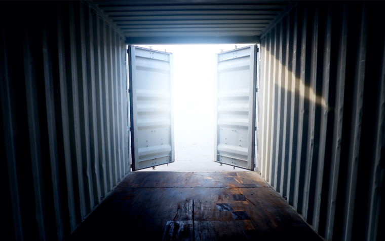 empty container