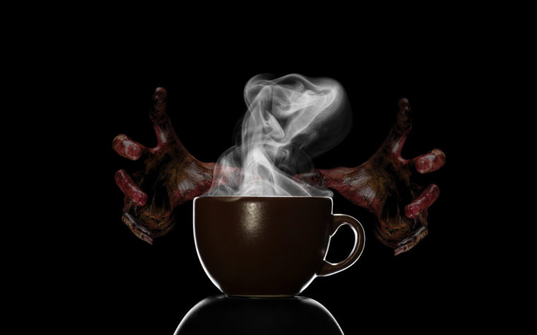coffee hands halloween
