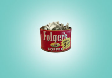 folgers can money