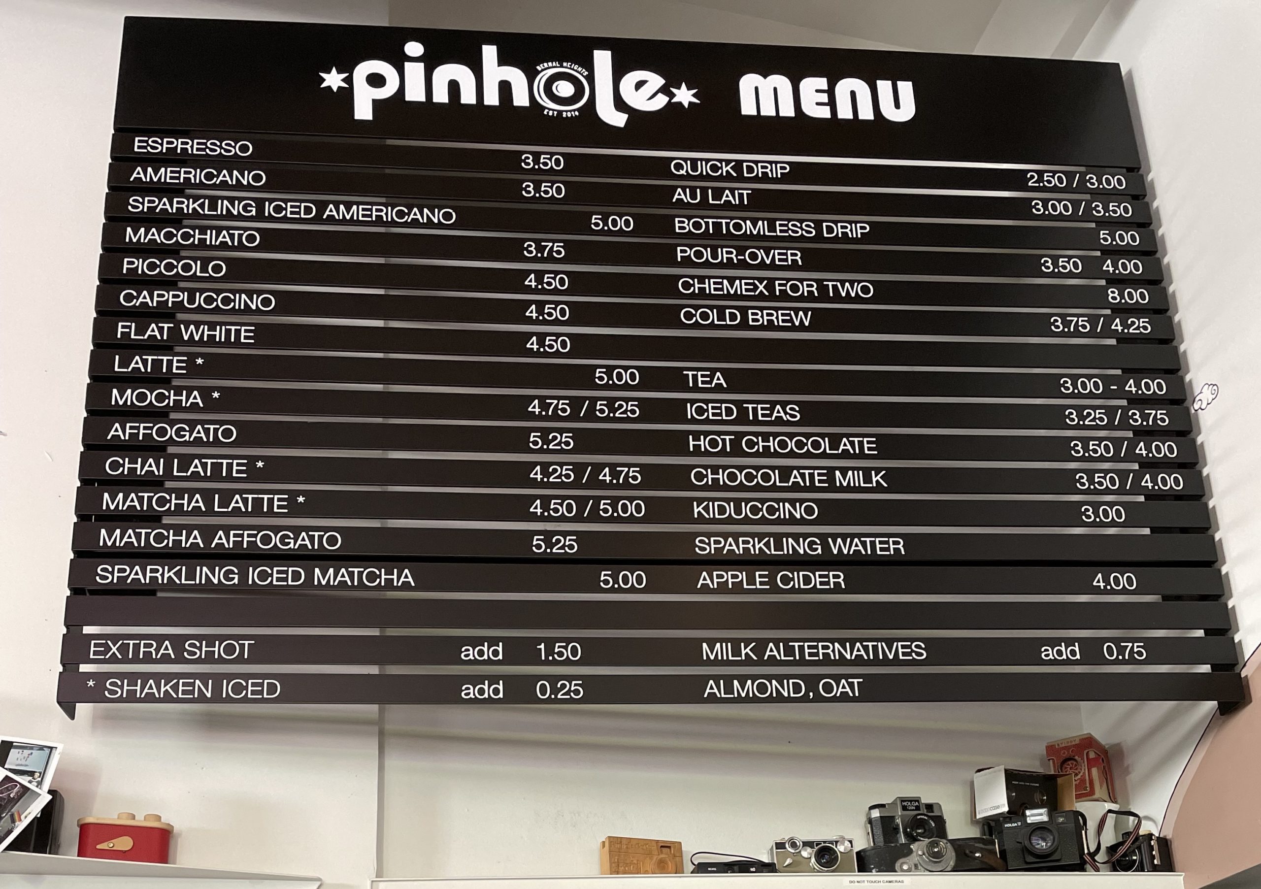 pinhole menu 1