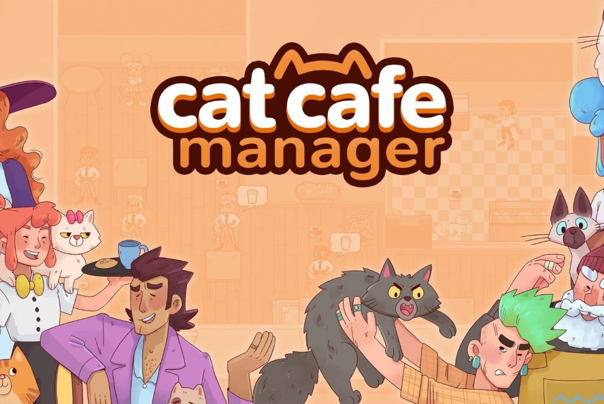coffee games cat cafe manager logo brianna fox priest