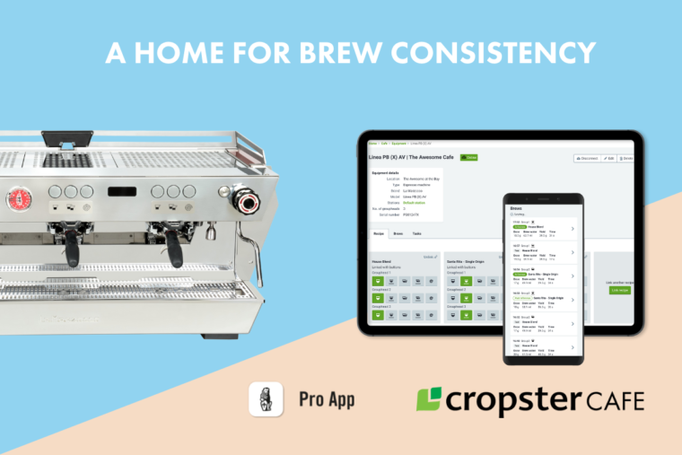 a home for brew consistency pro app cropster espresso machine and ipad and iphone with cropster app