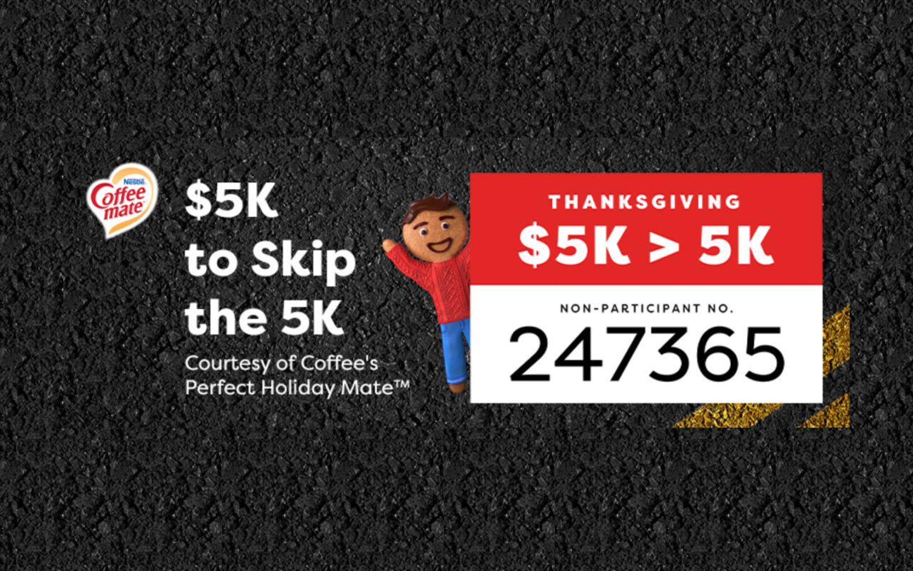 Coffee Mate Wants To Give You $5,000 To Not Run The Turkey Trot - Vimarsana News