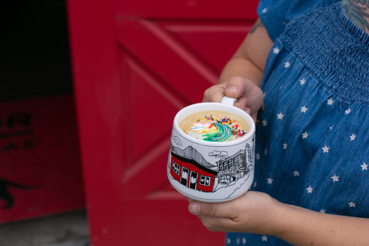 celebration cake latte equator coffees 2