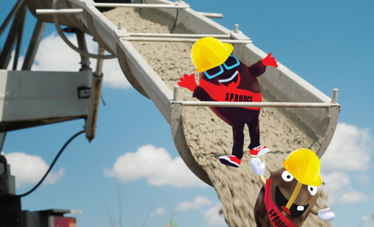 buzzy and spesh coffee bean mascots sprudge cement