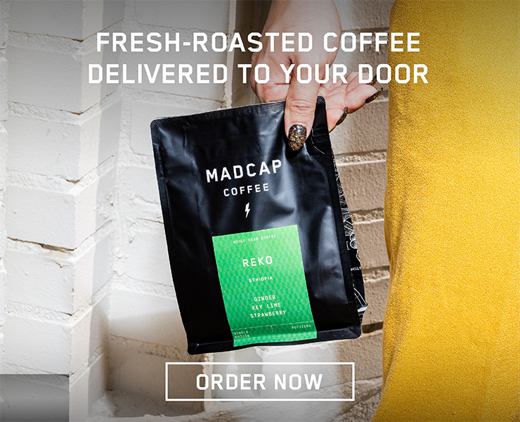 banner advertising madcap single origin coffees delivered to your door