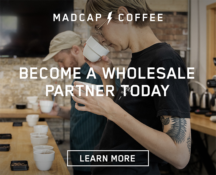 banner advertising madcap coffee wholesale program