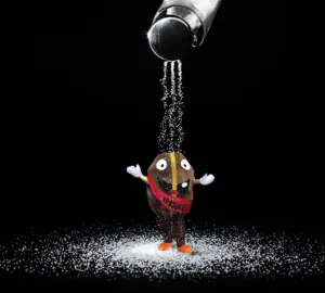 salt poured on spesh l tee coffee bean mascot