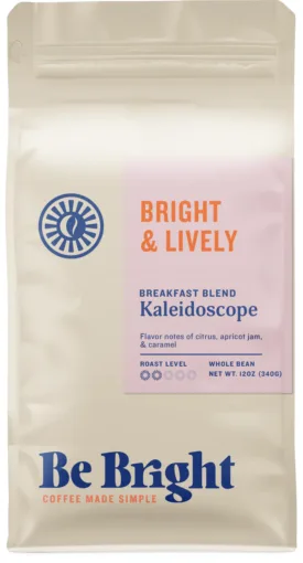 be bright kaleidoscope breakfast blend bag