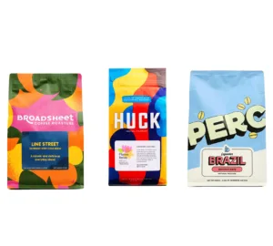 conception de café et de livre conceptions d'emballage colorées ou abstraites