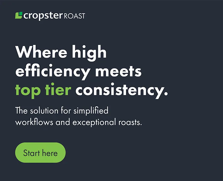 banner advertising cropster Roast where high efficiency meets top tier consistency