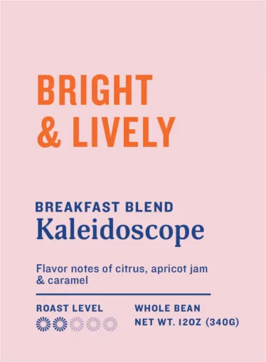 kaleidoscope breakfast blend information card