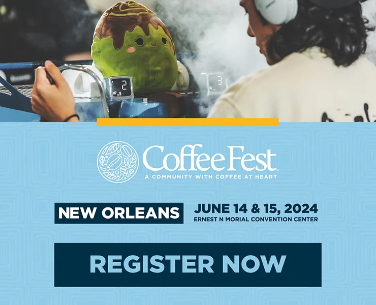 banner advertising CoffeeFest New Orleans June 14th - 15th 2024