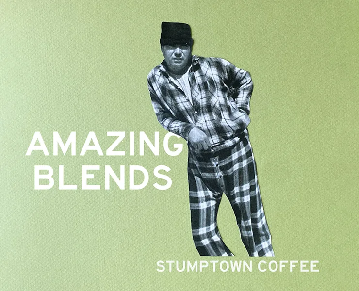 Werbebanner für die Kaffeerösterei Stumptown