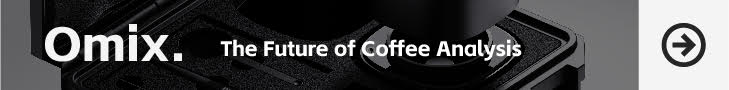 banner advertising the DiFluid Omix The Future of Coffee Analysis