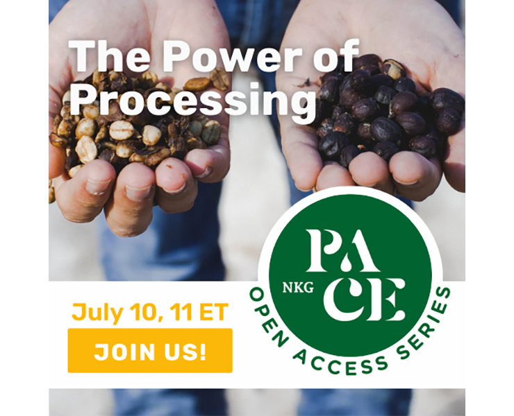 banner advertising atlas coffee importers open access to a zoom webinar July 10th the power of processing