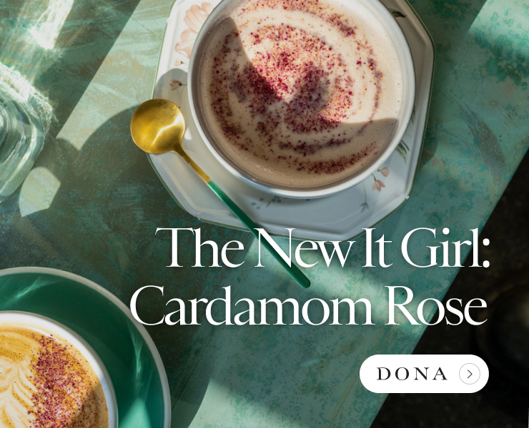 banner advertising dona The new It girl, cardamom rose