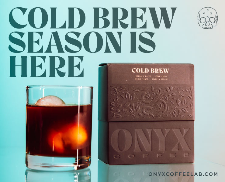 banner advertising onyx coffee lab cold brew season