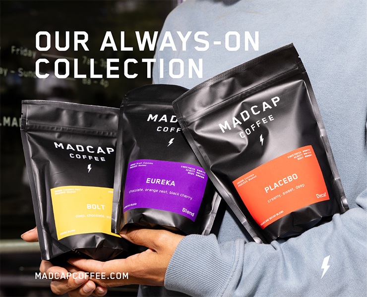 banner advertising madcap coffee always-on collections