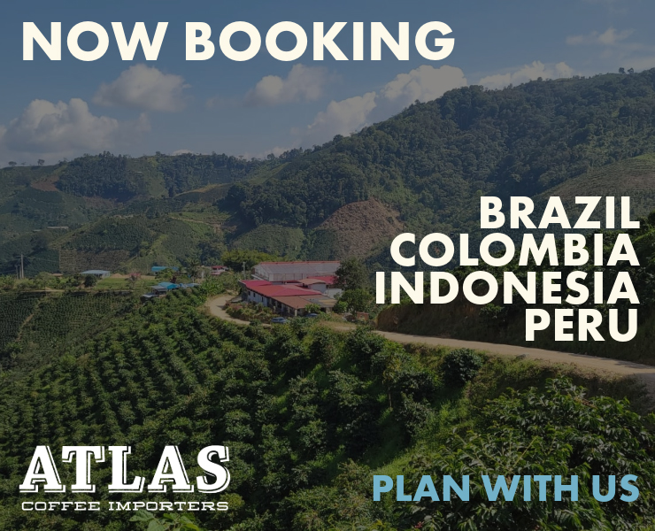 banner advertising atlas coffee importers Now Booking Winter