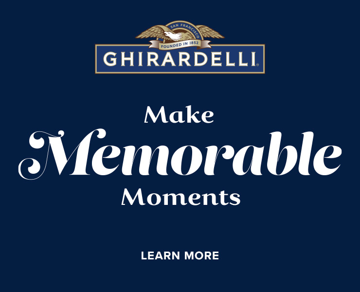 banner advertising ghirardelli chocolate