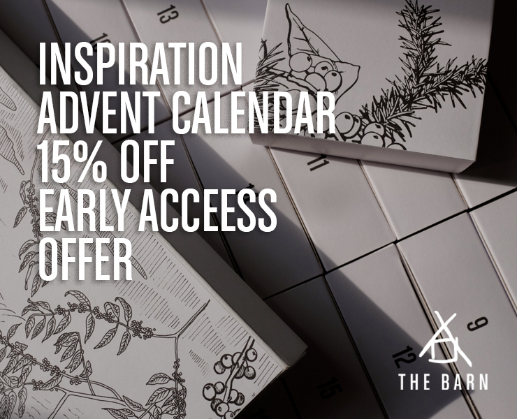 The Barn Inspiration Advent Calendar 15% off early access offer